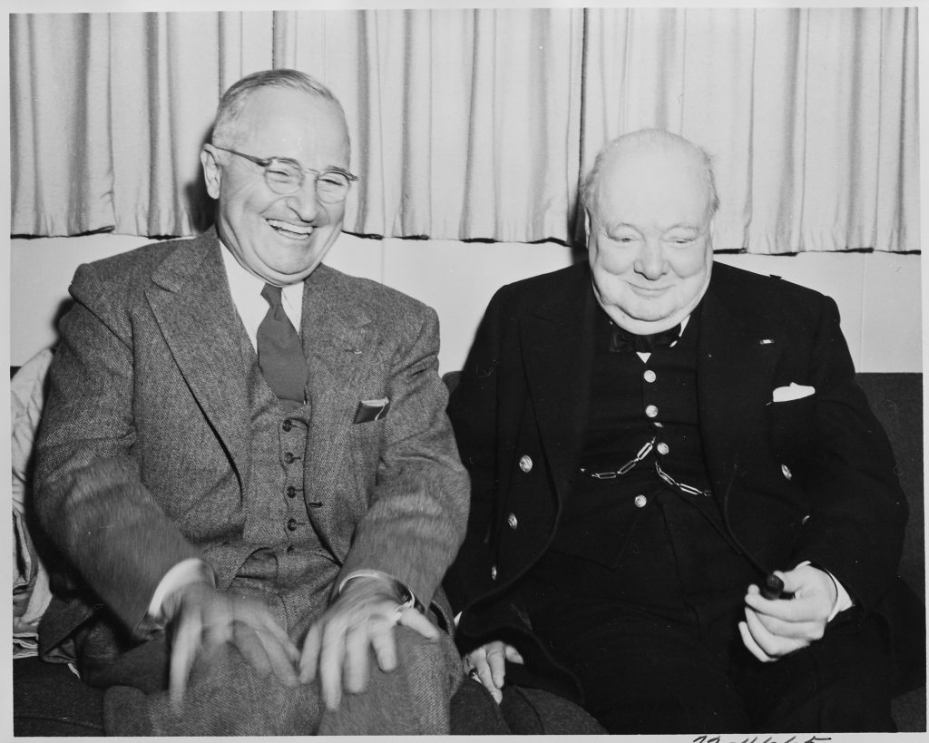 President Truman and Winston Churchill