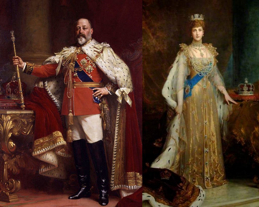 Edward VII and Alexandra coronation portraits