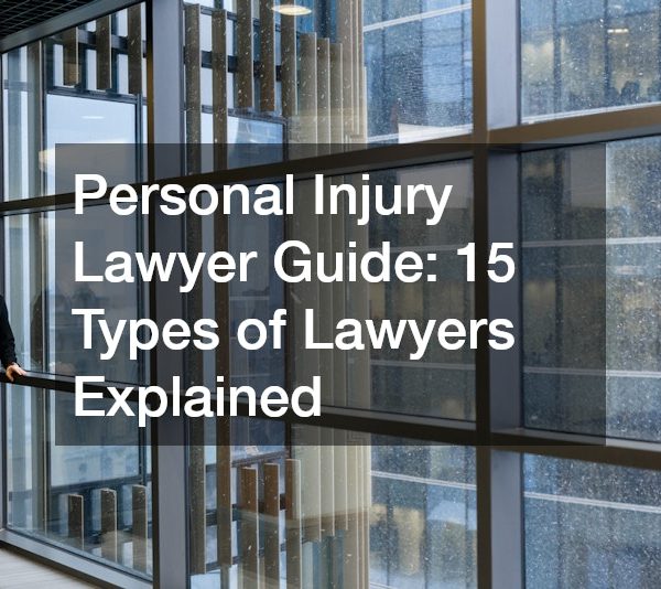 Personal Injury Lawyer Guide 15 Types of Lawyers Explained